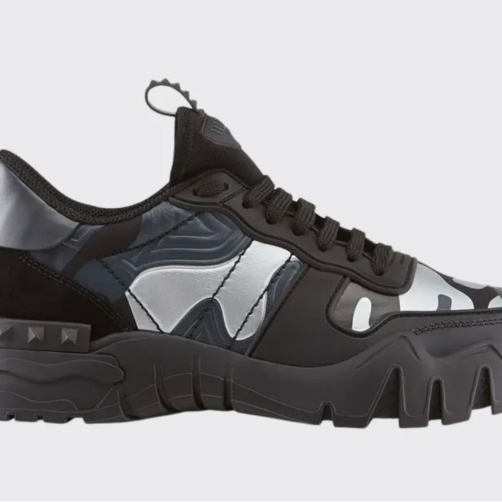 Valentino Rockstar leather sneaker